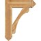 Ekena Millwork Legacy Arts and Crafts Rough Sawn Bracket w/ Offset Brace, Western Red Cedar, 8"W x 26"D x 34"H BKT0806X26X34LEC03RWR - alternate 2